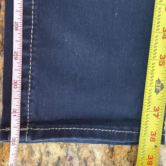 Rock Revival Anabela Dark Wash Low Rise Straight Leg Jeans Size 25 - Picture 10 of 11